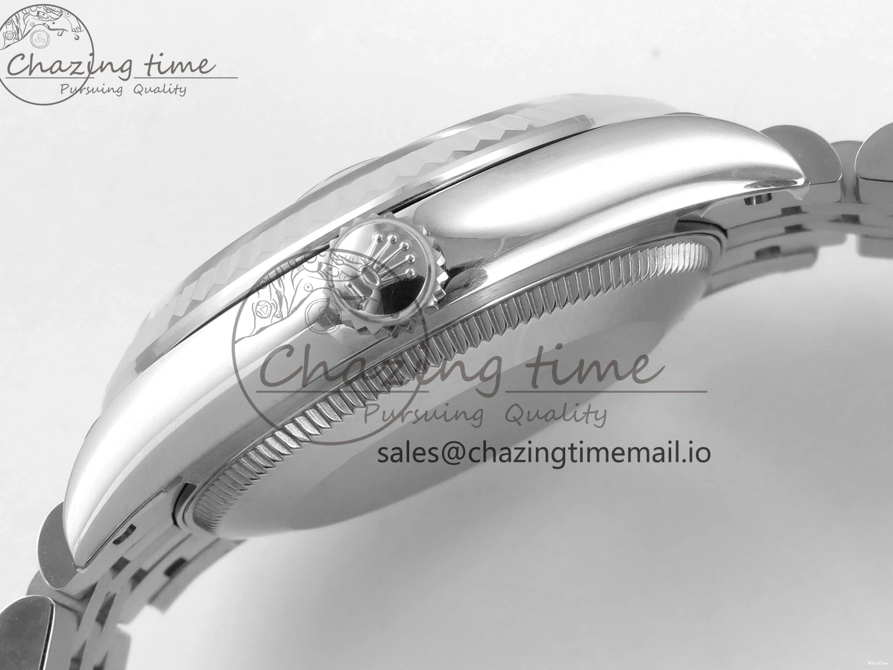 MiroTime 0114 DateJust 31 278274 THBF 1:1 Best Edition 904L Steel Purple Roman Dial on SS Jubilee Bracelet HZ Cal. Breathable 43